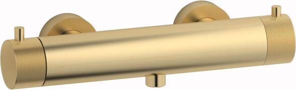Plieger Roma douchekraan thermostatisch zonder omstel HOH=15cm geborsteld goud ID366 BRUSHED GOLD