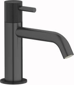 Plieger Roma 1-gats toiletkraan met vaste uitloop geborsteld zwart chroom ID458 BRUSHED BLACK CHROME