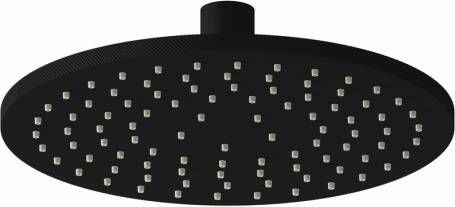 Plieger Roma hoofddouche rond Ø20cm mat zwart ID020 MAT BLACK