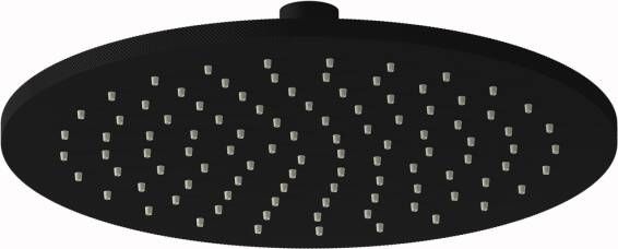 Plieger Romahoofddouche rondØ25cmmat zwart ID025 MAT BLACK