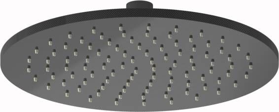 Plieger Roma hoofddouche rond Ø25cm zwart chroom ID025 BLACK CHROME