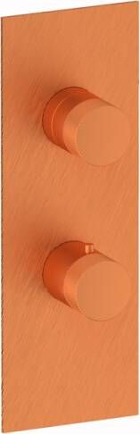 Plieger Roma inbouwdouchekraan thermostatisch met omstel geborsteld koper UA611_D BRUSHED COPPER - Foto 1
