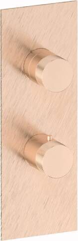 Plieger Roma inbouwdouchekraan thermostatisch met omstel geborsteld rose goud UA611_D BRUSHED ROSE - Foto 2