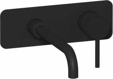 Plieger Roma wandkraan met lange uitloop mat zwart ID206 MAT BLACK
