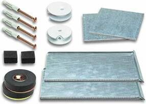 Plieger Safemax 16 ophangset verdekt voor spiegel m. magneetbevestiging 20x10cm tot max. 1 6 m2