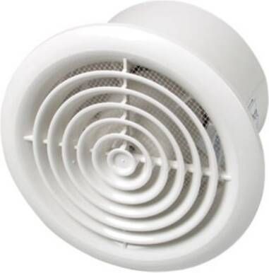 Plieger ventilator 18.5x18.7cm 185m3 afvoerdiameter 12.5cm zonder timer wit 44414060