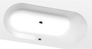 Polysan Astra asymmetrisch bad rechts schuin 165x80x48cm wit