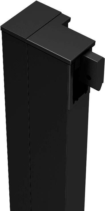 Polysan Deep Black verbredingsprofiel 2.5cm zwart mat