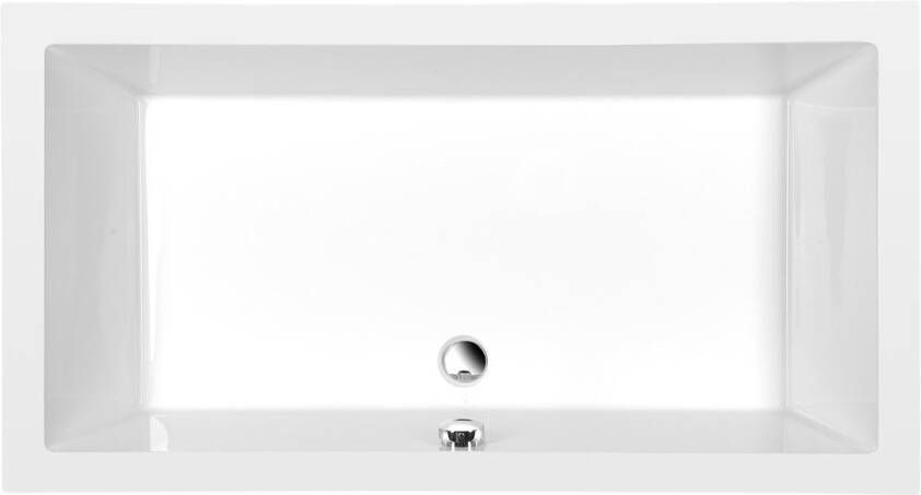 Polysan Deep rechthoekige douchebak met steun 100x90x26cm wit