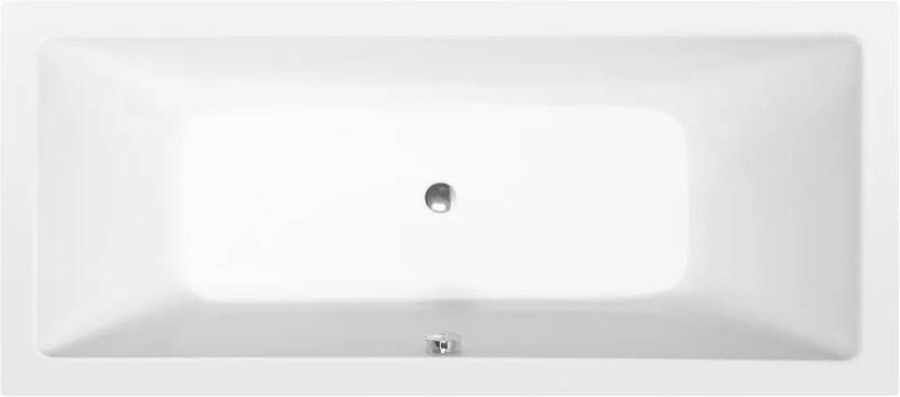 Polysan Krysta ligbad 180x80x39cm wit mat