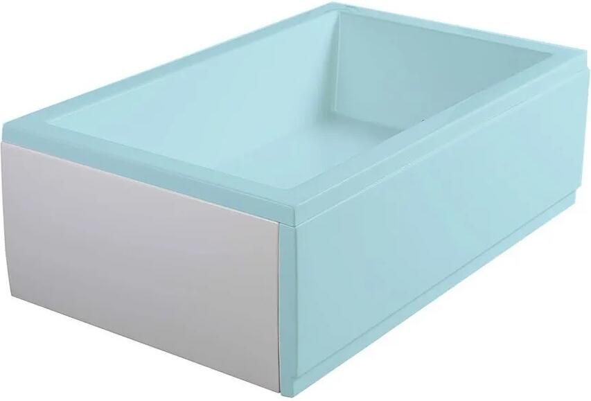 Polysan Deep Plain douchebakpaneel zijkant 75x36cm wit