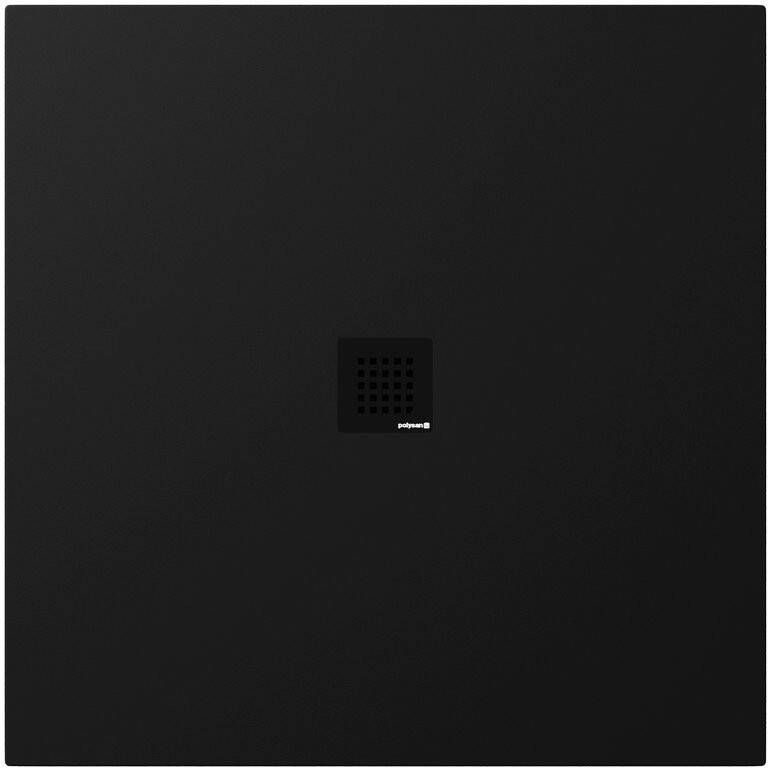 Polysan Treneca douchebak 100x100cm zwart mat