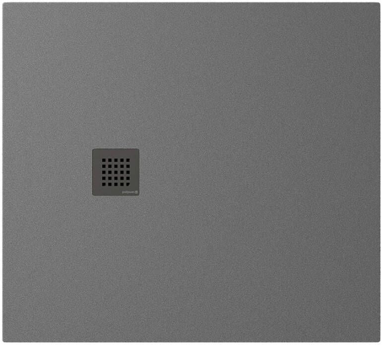 Polysan Treneca douchebak 100x90cm grijs mat