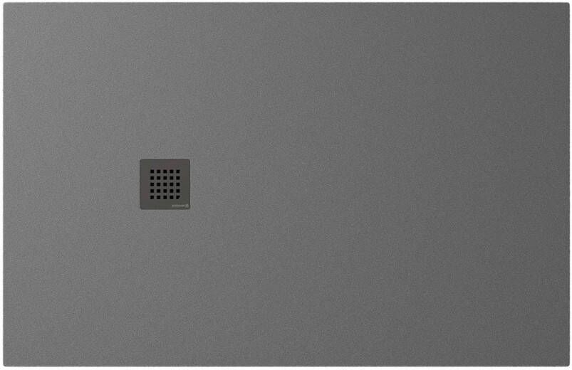 Polysan Treneca douchebak 140x90cm grijs mat