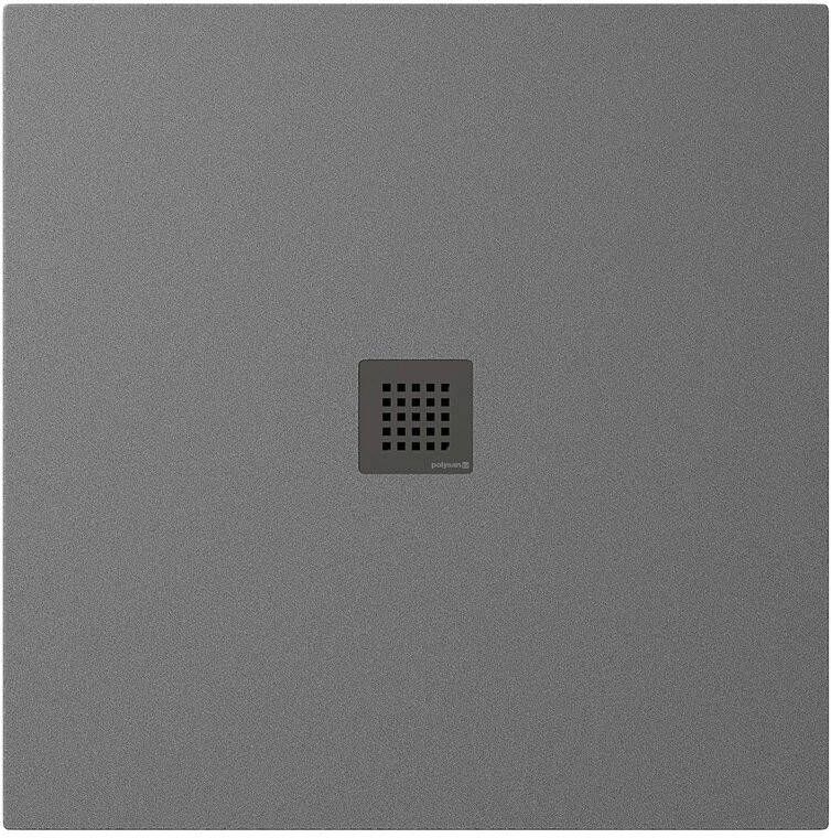 Polysan Treneca douchebak 90x90cm grijs mat