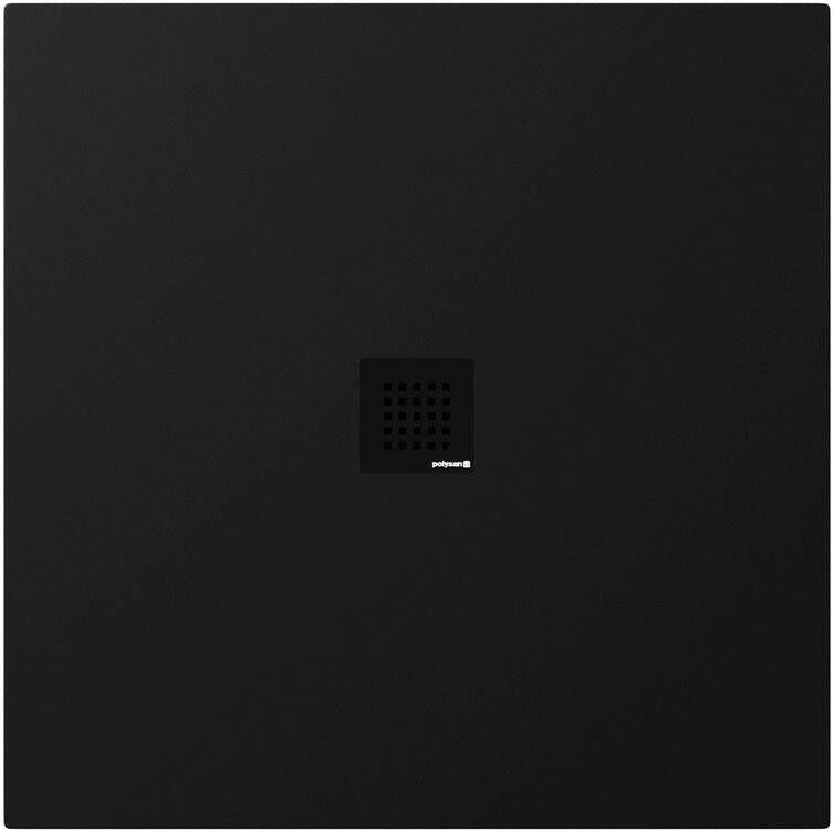 Polysan Treneca douchebak 90x90cm zwart mat