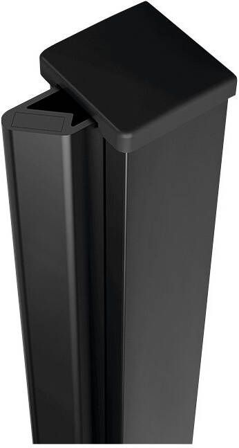 Polysan Zoom Line Black magnetisch profiel voor douchedeur zwart