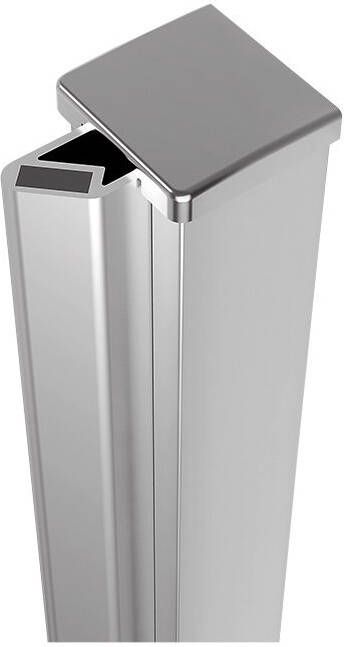 Polysan Zoom Line magnetisch profiel voor douchedeur chroom