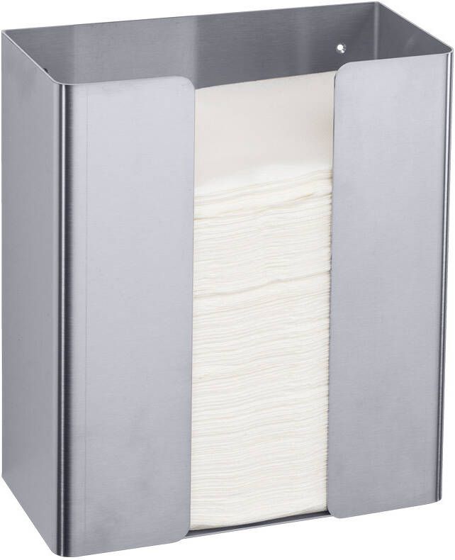 Proox One dispenser voor papieren handdoeken hoog RVS
