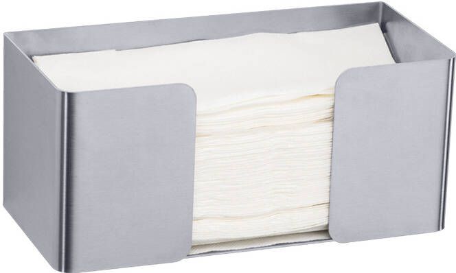 Proox One dispenser voor papieren handdoeken laag RVS