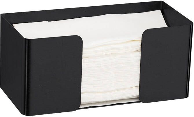 Proox One dispenser voor papieren handdoeken laag zwart