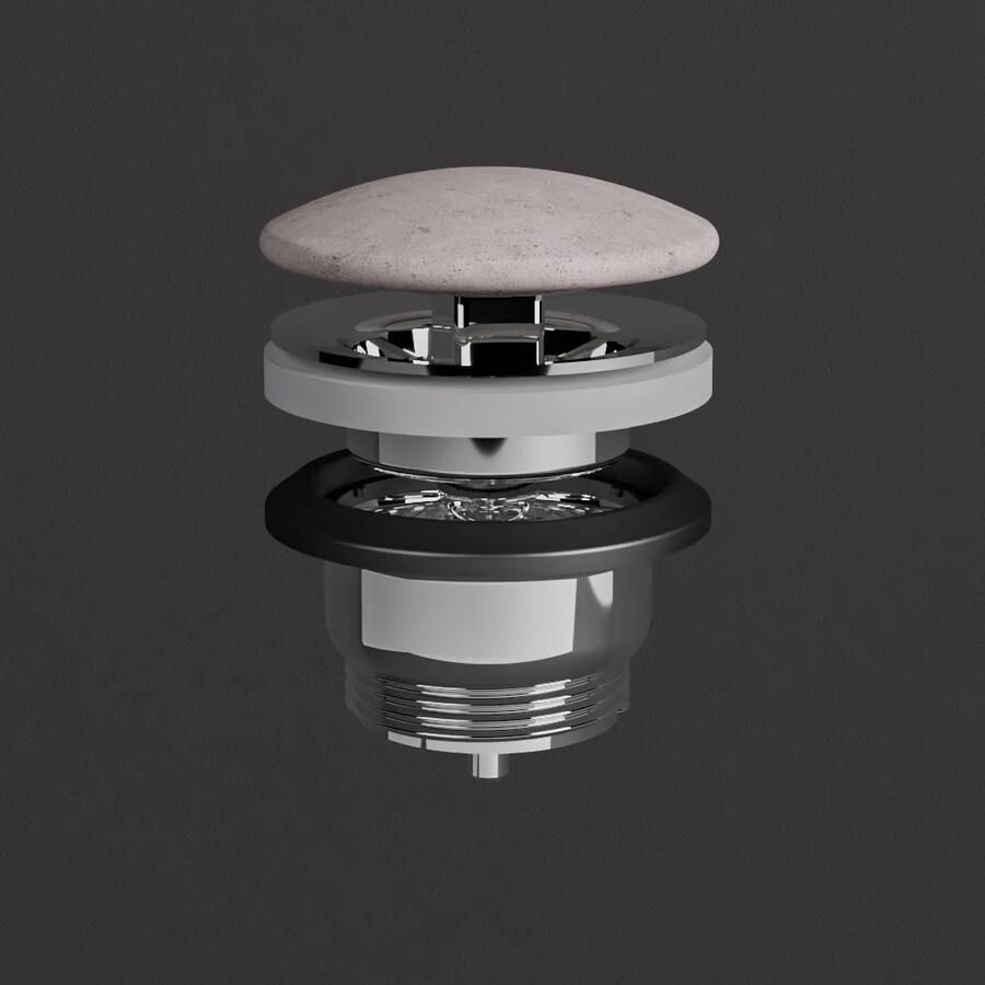 Rak Duo open afvoerplug beige beton