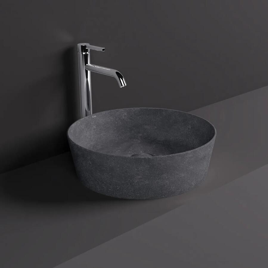 Rak Skin ronde waskom 42cm antraciet beton