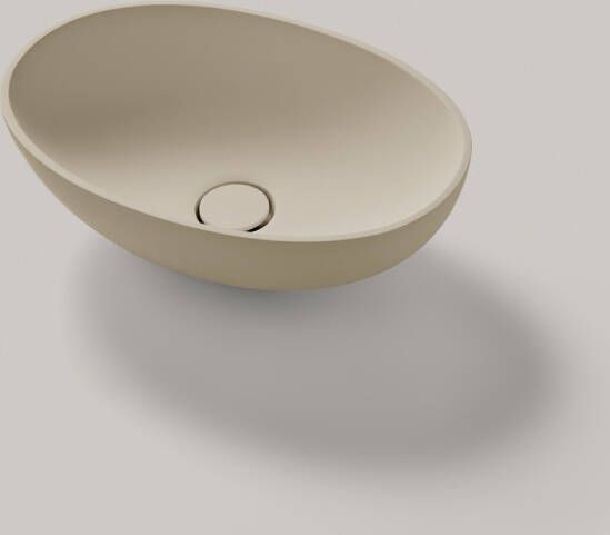 Resigres Lavabo 1341 waskom ovaal 50x35cm solid surface beige