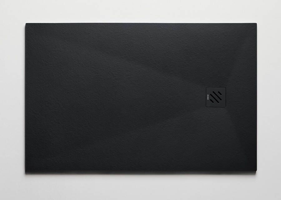 Resigres Zero douchebak 110x70cm zwart mat composiet
