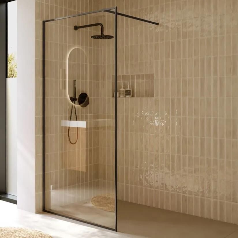 Riho Define inloopdouche 100x200cm ijzer verouderd mat