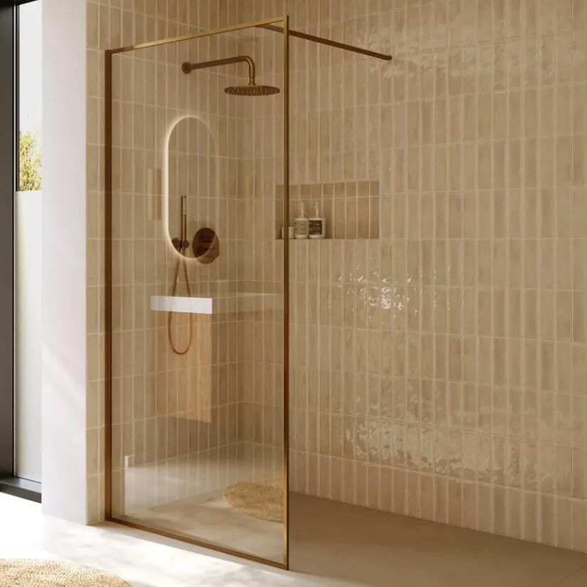 Riho Define inloopdouche 100x200cm koper mat