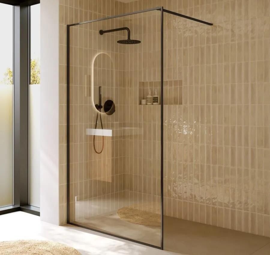 Riho Define inloopdouche 120x200cm ijzer verouderd mat