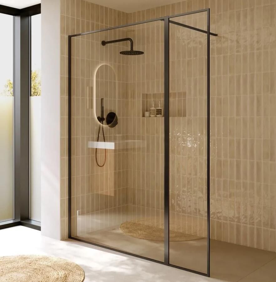 Riho Define inloopdouche 160x200cm ijzer verouderd mat