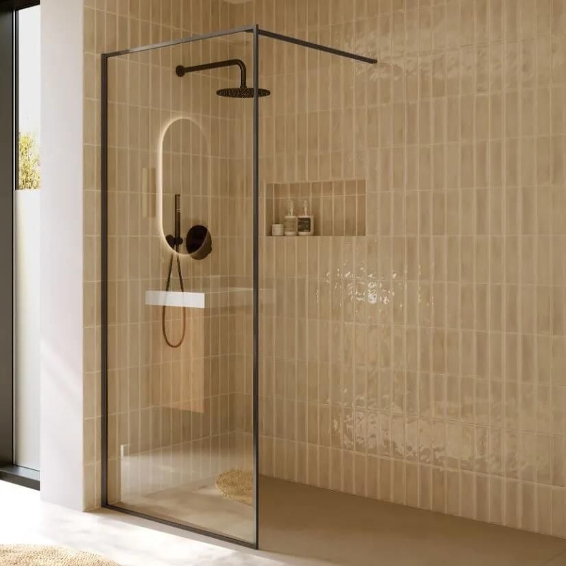 Riho Define inloopdouche 90x200cm ijzer verouderd mat