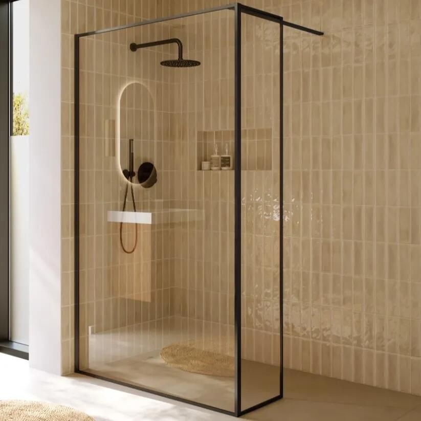 Riho Define inloopdouche l-vorm 120x40x200cm ijzer verouderd mat