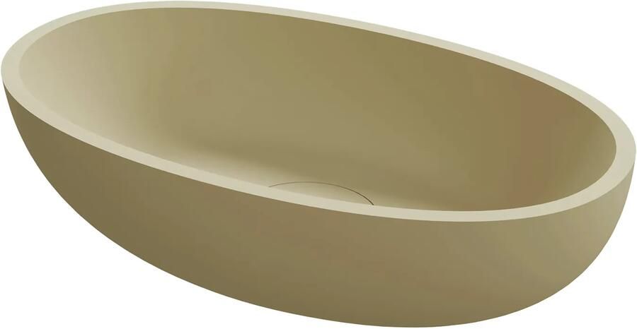 Riho Escala ovale waskom solid surface pebble grey