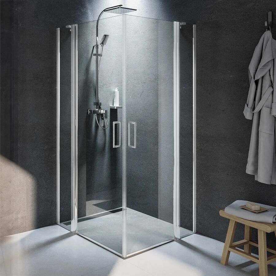 Riho Novik Z207 douchecabine 85x85cm chroom