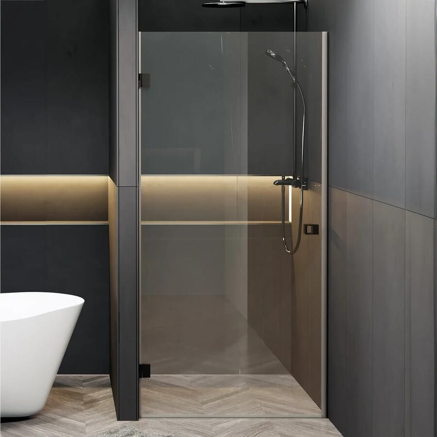 Riho Scandic X101 douchedeur linksdraaiend 80x200cm zwart mat