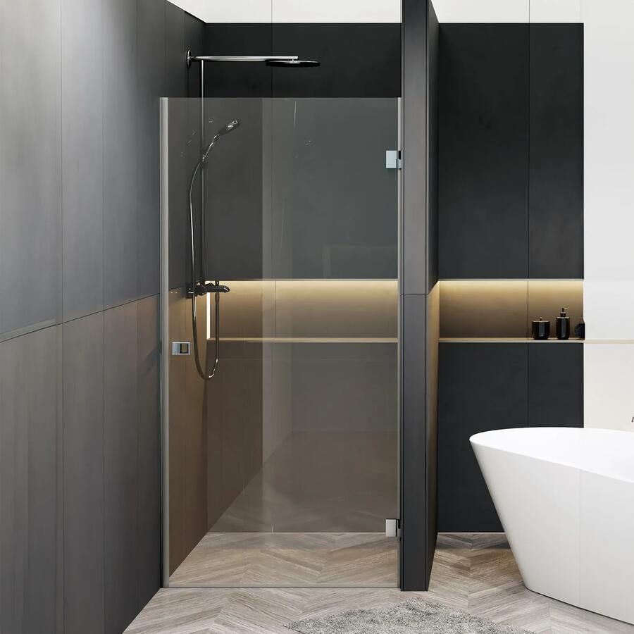 Riho Scandic X101 douchedeur rechtsdraaiend 90x200cm chroom