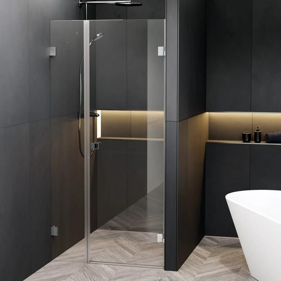 Riho Scandic X102 douchedeur rechtsdraaiend 120x200cm chroom