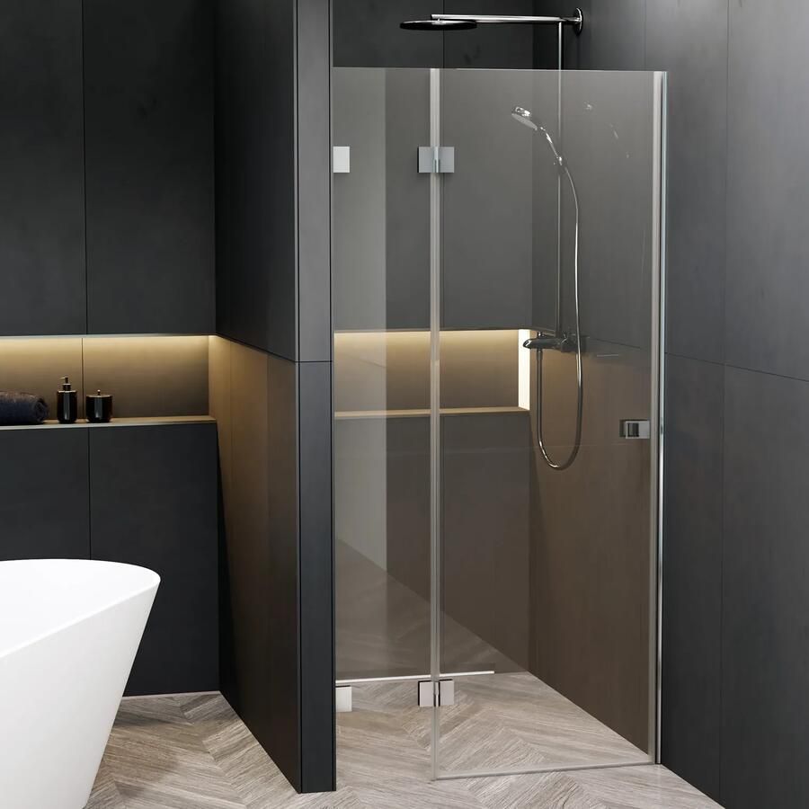 Riho Scandic X104 douchedeur linksdraaiend 140x200cm chroom