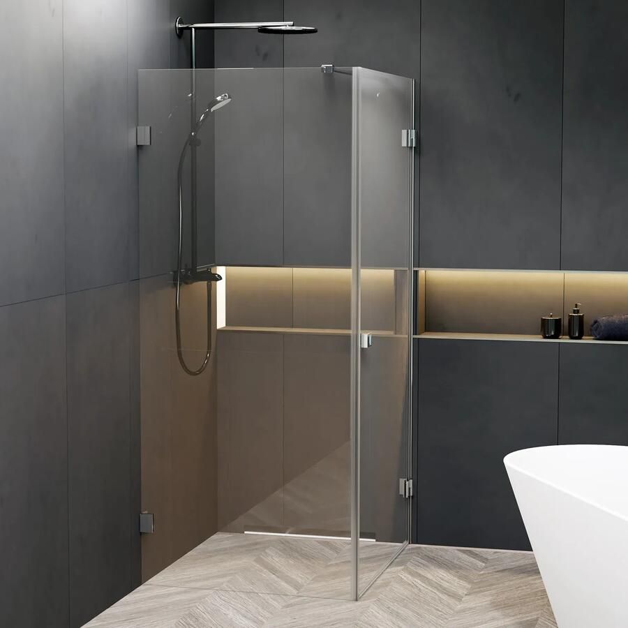 Riho Scandic X201 douchecabine rechts 90x80cm chroom