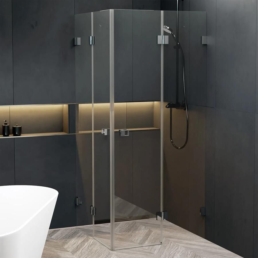 Riho Scandic X207 douchecabine 90x90cm chroom