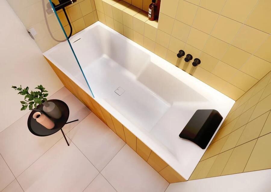 Riho Still Shower inbouw ligbad 180x80cm wit glans