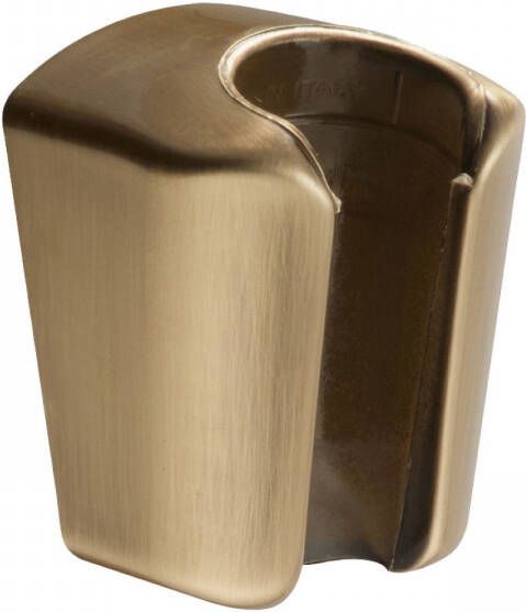 Salenzi Opsteek Handdouchehouder Giro Geborsteld Messing Goud Handdouchehouder Goud