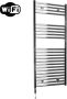 Sanicare Elektrische Radiator HWV Met Wifi 111 8x45 cm Chroom 435W Met Thermostaat Chroom Linksonder - Thumbnail 2