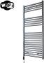 Sanicare Elektrische Radiator HWV Met Wifi 111 8x45 cm Gunmetal 596W Met Thermostaat Zwart Linksonder - Thumbnail 2