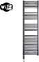 Sanicare Elektrische Radiator HWV Met Wifi 172x45 cm Gunmetal 920W Met Thermostaat Zwart Linksonder - Thumbnail 2