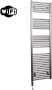 Sanicare Elektrische Radiator HWV Met Wifi 172x45 cm Inox Look 920W Met Thermostaat Zwart Linksonder - Thumbnail 2