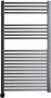 Sanicare electrische design radiator 111 8 x 60 cm. Gun metal met thermostaat zwart (linksonder) HRLEZ601118 M - Thumbnail 2